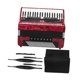 thumbnail image 4 of Acordeón de 41 teclas y 120 bajos, acordeón de piano profesional, instrumento musical con correas para adultos, regalo para principiantes, 4 of 9