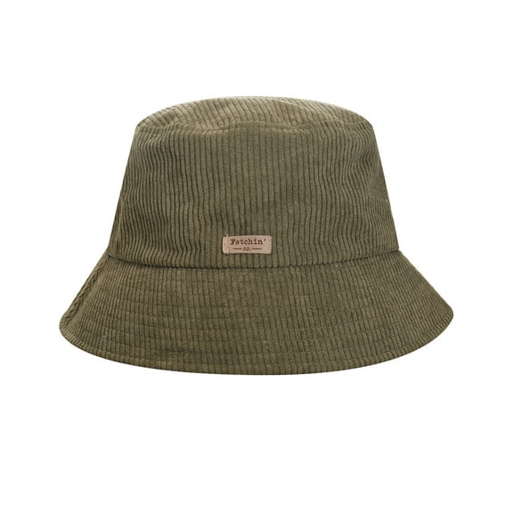 Green Corduroy Bucket Hat