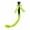 black&fluorescent green, variant on SEGO Helmet Pigtails Gradient Ramp Helmet Braids Ponytail Helmet Hair with Suction Cup with Bowknot for Motor Bike 1PCS Many Colors (Helmet not Included)
