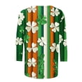 thumbnail image 5 of Women's Tops, Tees & Blouses Petite,Funny St Patricks Day Shirt Women 2026 Tie Dye Irish Shamrock Tees Clover Graphic 3/4 Sleeve Paddys Tops, 5 of 5