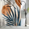 thumbnail image 2 of Bohemian Abstract Sun Plant Fabric Shower Curtain Vintage Style Washable Shower Curtains for Bathroom, Waterproof Bath Curtain with Hooks Home Decor 36x72in, 2 of 8