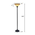 thumbnail image 5 of CHLOE Lighting BELLE Tiffany-style Mission Blackish Bronze 1 Light Torchiere Lamp 14" Shade, 5 of 5