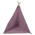 thumbnail image 4 of FOGGBET Kids Play Tent for Girls Boys, Indoor & Outdoor Princess Castle with Star Lights & Mat, Foldable Cotton Linen Teepee House for Reading, Play, Nap, Gift Purple, 47.2"x47.2"x55.1", 4 of 15