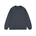 thumbnail image 1 of Blusas y camisas de manga larga con cuello redondo para hombre, informales, lisas, empalmadas, de manga larga, de alta elasticidad, que mantienen el calor, top de algodón para hombre, 1 of 5