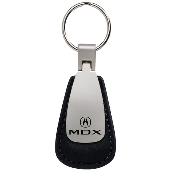 Acura MDX Leather Teardrop Key Chain (Black)