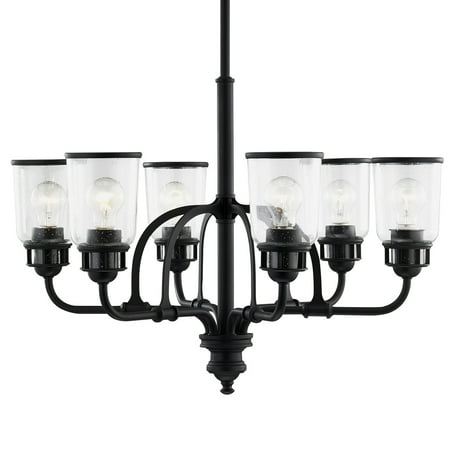 

Livex Lighting 40026 Lawrenceville 6 Light 26 Wide Chandelier - Black