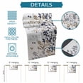 thumbnail image 6 of Grey Brown Leaves Table Runner - 70 Inch Long Summer Botanical Cotton and Linen Blended Dress Scarves Farmhouse Table Runner for Kitchen Dining, Coffee Table, 13" x 70", 6 of 8