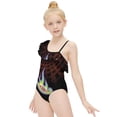 thumbnail image 5 of Tool Band Rock Eye One-Piece Swimsuit for Girls Adjustable One Shoulder Ruffled Swimwear Summer Beach Kids Bathing Suits Sizes 6-12Y, 5 of 7