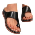 thumbnail image 2 of Daolelai Women's Summer Fashion Solid Color Clip-Toe Massage Insole Beach Sandals Casual Slippers, 2 of 9