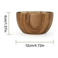 thumbnail image 4 of Blecry Wood Salad Bowl Large Solid Hardwood Salad Wooden Bowl Wooden Salad Bowls For Wood Fruit Bowl Mixing Bowl Salad Serving Bowl,Acacia Wood Flat-Bottomed Mixing Bowl A (8*6),1 Mixing Bowl, 4 of 6