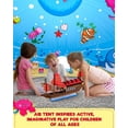 thumbnail image 2 of Carpa hinchable Skywin-Air para niños Playhouse 196x127 cm azul, 2 of 6
