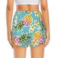 thumbnail image 4 of Goofa Cute Pineapples Printed Women 2 in 1 Running Shorts,Quick Dry Athletic Workout Shorts,High Waisted Athletic Shorts with Liner Pockets-XX-Large, 4 of 9