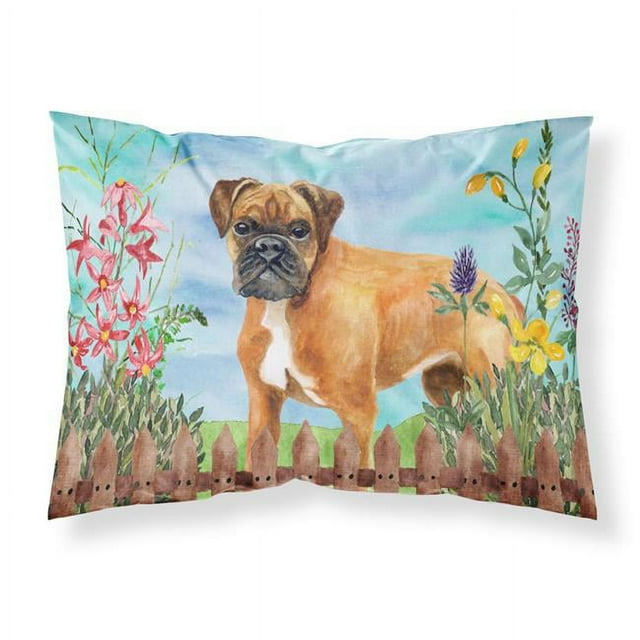 Carolines Treasures CK1202PILLOWCASE Allemand Boxer Ressort Tissu Taie d'Oreiller Standard