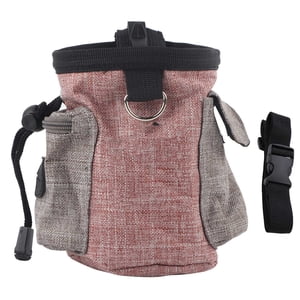 Sac d'entraînement pour chien, sac d'entrainement élastique Détachable poche d'alimentation pour animaux domestiques portatifs, en coton