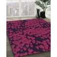 thumbnail image 3 of Ahgly Company Machine Washable Indoor Square Transitional Raspberry Red Area Rugs, 8' Square, 3 of 7