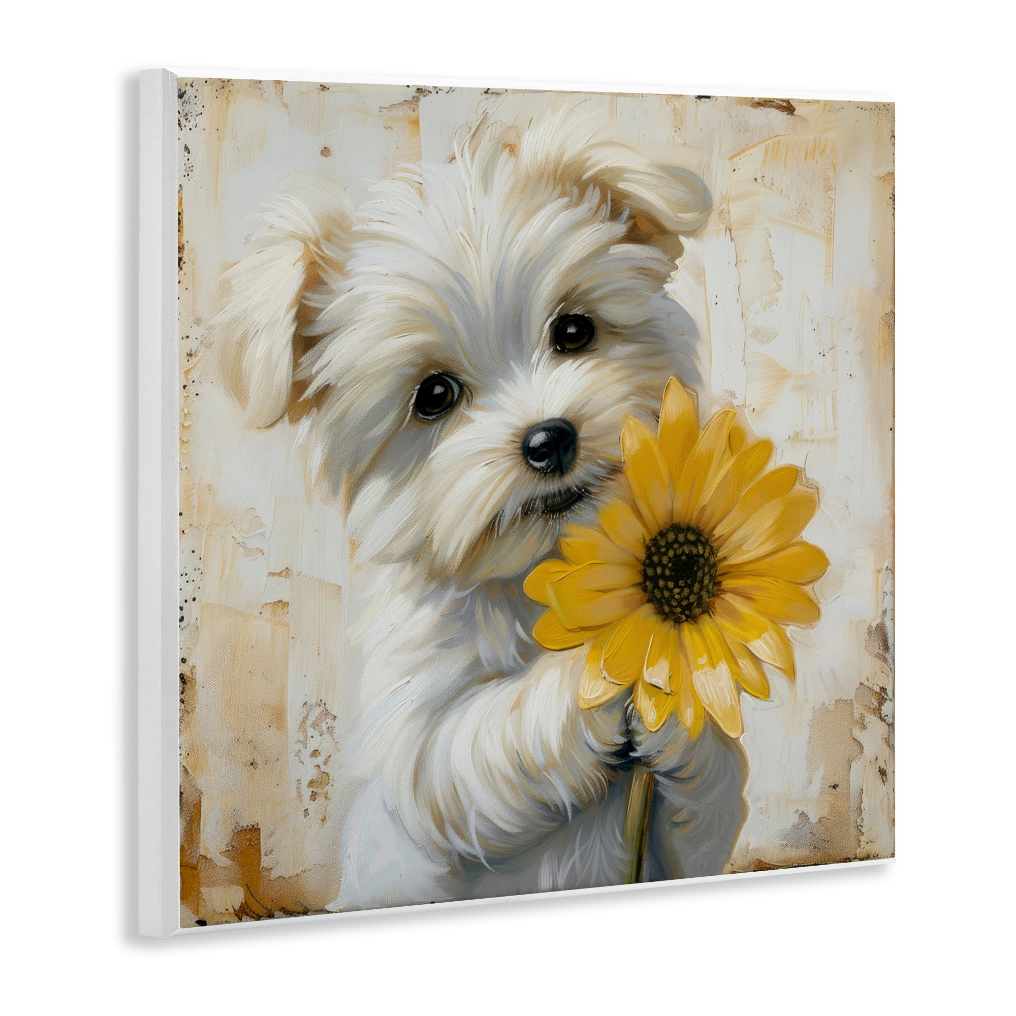 Stupell Industries Little Lucky Puppy Wall Plaque Art, design by Tina LeCour