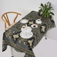 thumbnail image 2 of Aztec Tablecloth, Ethnic Tribal Geometric Design Rustic Native Washble Table Cover for Dinning Kitchen Farmhouse Party Decor 60""x120"", 2 of 5