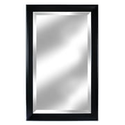 Symphony Black 26" x 41" Beveled Glass Wardrobe Mirror