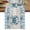 Blue, Azure, White, variant on Table Runner 108 Inches Long, Blue Anchor Coastal Decorative Table Runner for Party Wedding Home Decor, Nautical Beach Coral Starfish Shell Dresser Scarves for Kitchen Tables Decor 13x108 Inch
