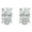 Silver, variant on Oval Cut Stud Earrings for Women 5 Ct Simulated Diamond Sterling Silver Ginger Lyne