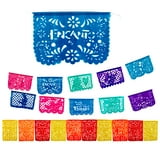 Mexican Party Banners (5 Pack with 10 Unique Plastic Flag Designs per ...