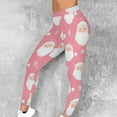 thumbnail image 2 of Women's Christmas Leggings High Waist Yoga Pants Workout Sweatpants Xmas Pants Seamless Joggers Tummy Control Legging Gym Elastic Loungewear Casual Fashion Bottoms Pilates Outfit, 2 of 7