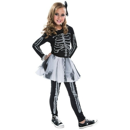 Silver Skeleton Child Halloween Costume