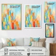 thumbnail image 4 of Designart "Vibrant Contemporary Array of Colors" Abstract Painting Floater Framed Canvas Prints, 4 of 5