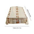 thumbnail image 3 of Kbndieu Festive Tablecloths Christmas Tablecloth Embroidery Lace Tablecloth Living Room Kitchen Nonslip Decorative Cover Cloth Table Mat 240cm Long 140cm Wide Christmas Decorations, 3 of 6