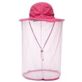 thumbnail image 2 of Sombrero de red Dalrosia Head, sombrero de cubo con velo de malla de nailon, sombrero safari, sombrero para el sol para mujeres y hombres, protección solar UV, pesca, jardinería y navegación al aire, 2 of 7