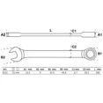 thumbnail image 2 of LLAVE COMBINADA CON MATRACA | 21 MM | BGS 6521, 2 of 2