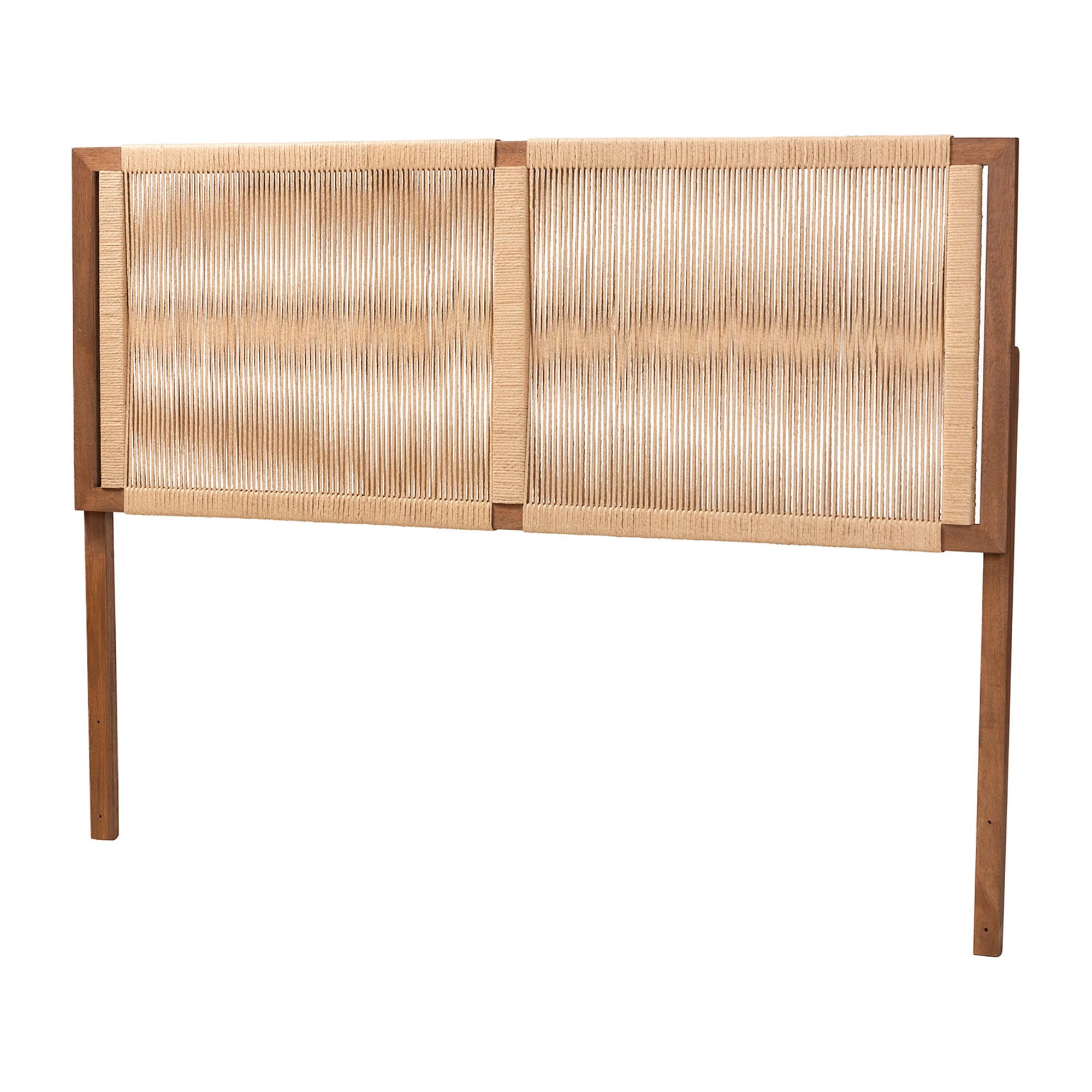 bali & pari Holitz Boho Headboard, King, Walnut Brown