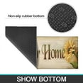 thumbnail image 3 of 2/5 Inch Sunflower Kitchen Mats Set of 2 Anti-Fatigue Farmhouse Kitchen Floor Mats Waterproof Non-Skid Kitchen Mats Washable Comfort Standing Mat for Kitchen Decor, Brown, 17.3x28+17.3x47 inch, 3 of 4