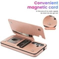 thumbnail image 4 of Dteck Embossed Flower Pattern Wallet Case for Samsung Galaxy S24 Magnetic Leather Card Slots Women Girl Case Shockproof Kickstand Flip Cover for Galaxy S24,Rosegold, 4 of 7