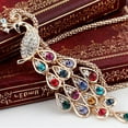 thumbnail image 6 of OPOLSKI Multi-color Long Peacock Rhinestone Wedding Sweater Necklace Golden, 6 of 6