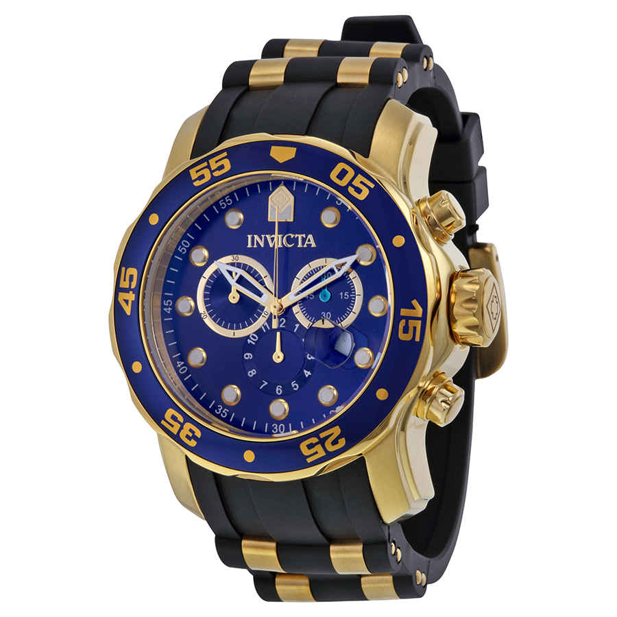 専門店の安心の1ヶ月保証付 Invicta Men's 14358 Pro Diver Analog Display Swiss Quartz  Gold Watch