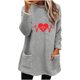 thumbnail image 2 of Neewe Women's Winter Warm Sherpa Lined Fleece Crewneck Sweatshirt Pullover Loungewear Tunic Tops, 2 of 4