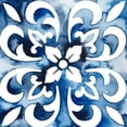 thumbnail image 2 of Popp, Grace 20x20 White Modern Wood Framed Museum Art Print Titled - Cobalt Tile II, 2 of 4