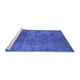 thumbnail image 2 of Ahgly Company Machine Washable Indoor Rectangle Oriental Blue Industrial Area Rugs, 5' x 7', 2 of 4