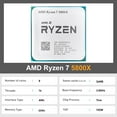 thumbnail image 5 of AMD Ryzen 7 R7 5800X 3.8GHz 8-Core 16-Thread CPU Processor Socket AM4, 5 of 5