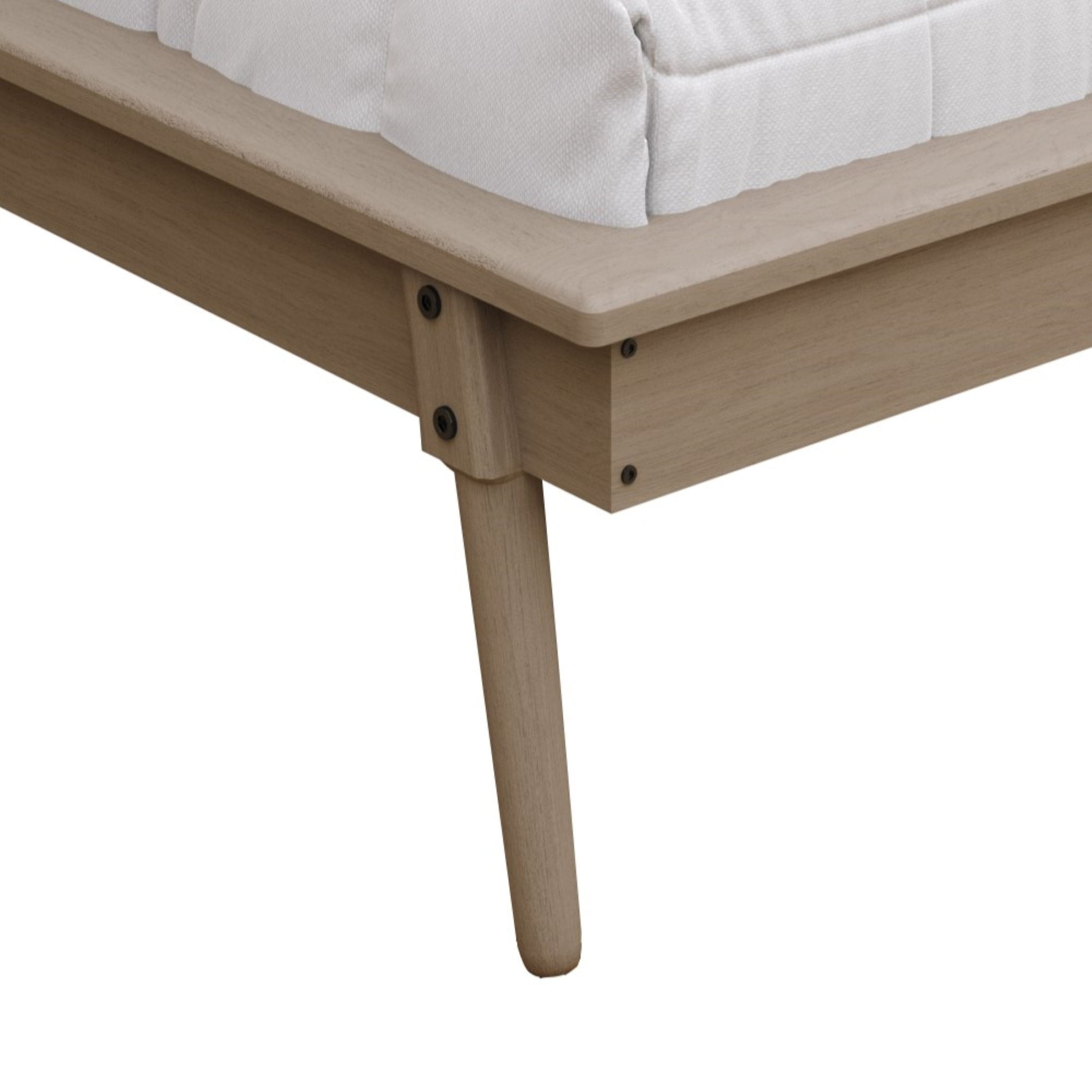 Castle Place Vintage Spindle Wooden Queen Platform Bed, Antique Grey