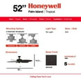 thumbnail image 2 of Honeywell Palm Island 52 Inch Tropical Ceiling Fan, No Light, Oil Rubbed Bronze, 2 of 10