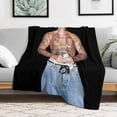 thumbnail image 5 of Blanket justin star bieber Blanket Comfortable Warm Wool Blanket Fan Gift Suitable for Room Sofa Office Bed Car Camping Sofa Decoration Comfortable Plush Beach Blanket Four Seasons 30"x40", 5 of 6