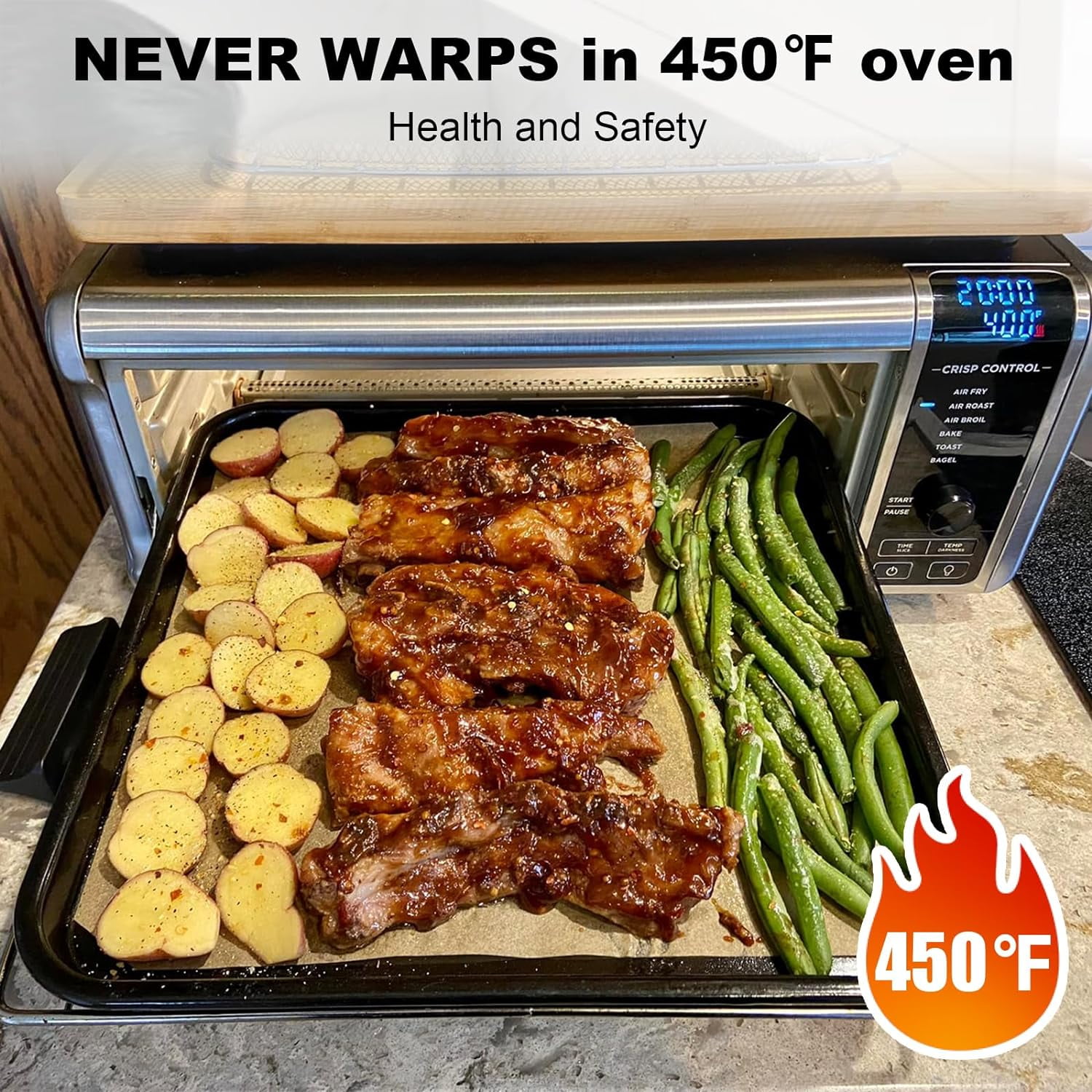 13 Inch Baking Sheet Replacement Baking Pan for Ninja Foodi SP101 Air Fry Oven Baking Tray for Ninja Foodi 8 in 1 Digital Air Fry Oven Walmart