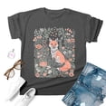 thumbnail image 3 of T-Shirts Stylés pour Femmes, Manches Courtes Décontractées, Col Rond, Haut avec Imprimé Unique pour le Quotidien et la Tenue, 3 of 3