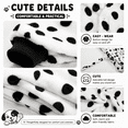 thumbnail image 4 of PJKOBMJ Cute Adult Onesie - Animal Cosplay Costume - Unisex Costume Adult Plush Fluffy One Piece Cosplay Suit for Adults, Women and Men(Dalmatian-White-L), 4 of 7