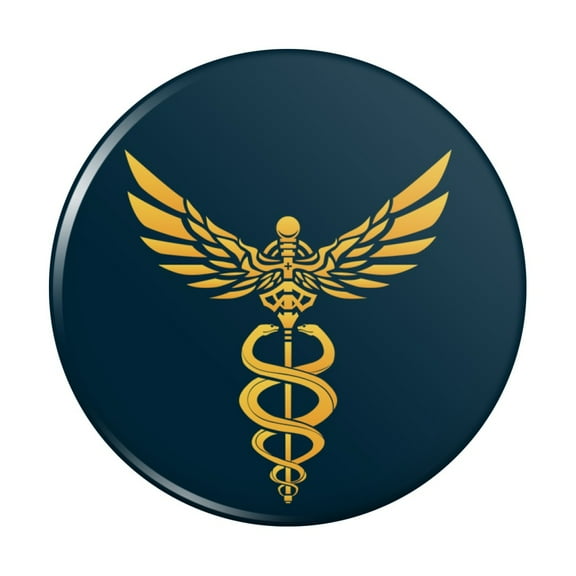 Caduceus Medical Symbol Doctor Nurse EMT Kitchen Refrigerator Locker Button Magnet