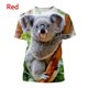 thumbnail image 3 of Camiseta con estampado 3D de animales y oso koala para hombre, camisetas con estampado de personalidad de Australia, camisetas unisex informales de manga corta para hombre, 3 of 5
