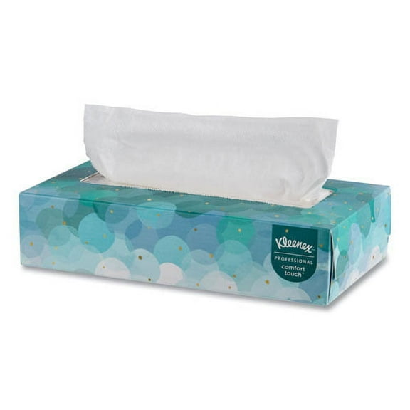 White Facial Tissue for Business, 2-Ply, White, Pop-Up Box, 100 Sheets/Box, 36 Boxes/Carton | Bundle of 5 Cartons