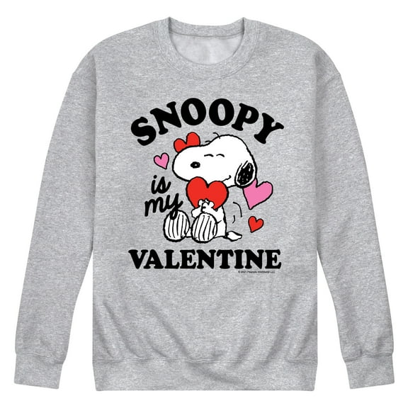 Peanuts - Snoopy My Valentine - Men's Crew Fleece